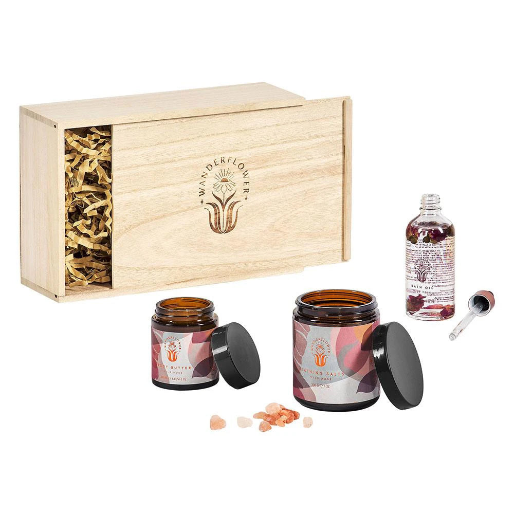 Rose Bath Gift Set Wanderflower Pamper Sets
