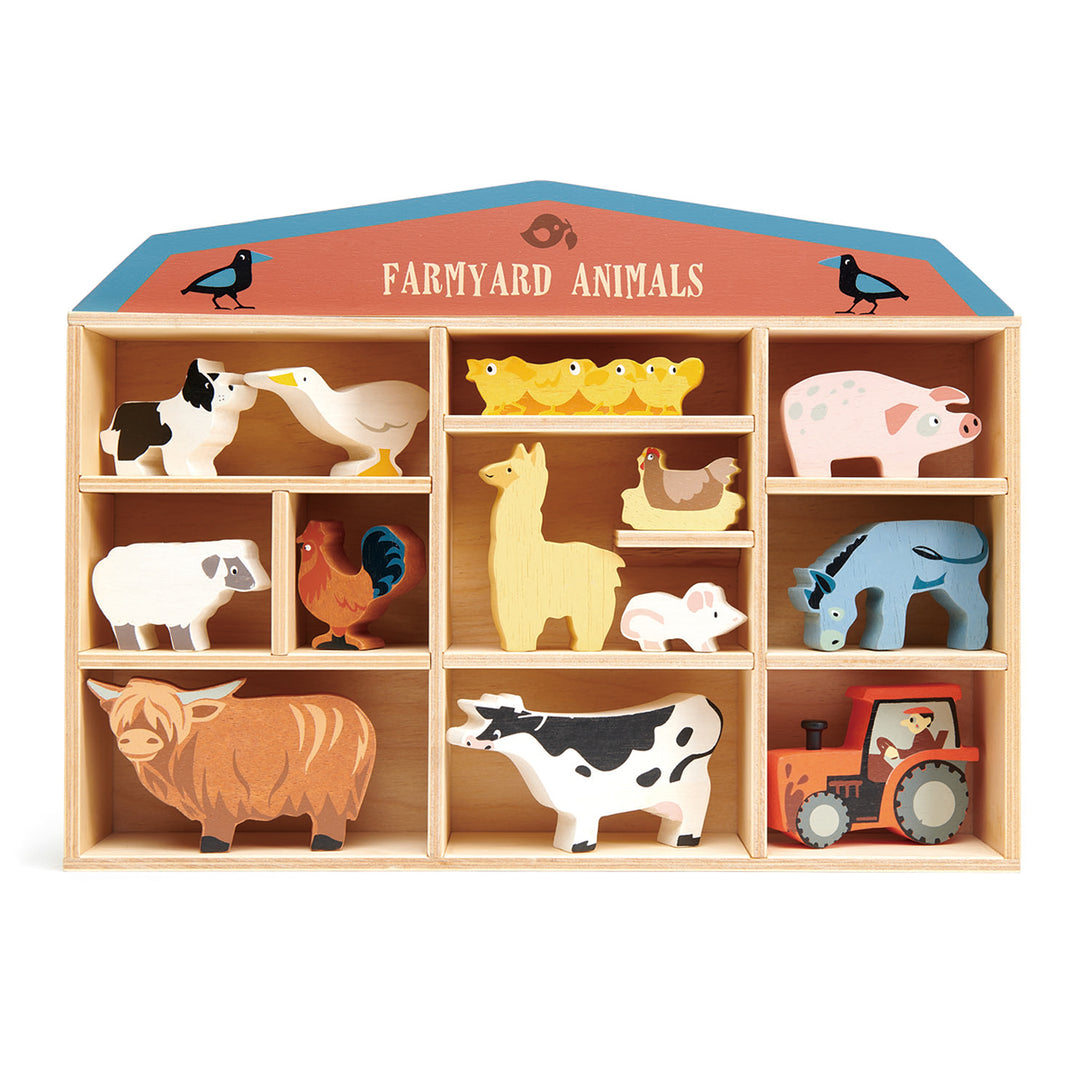 Farm Yard Animal Set Tender Leaf Toys Small world play
