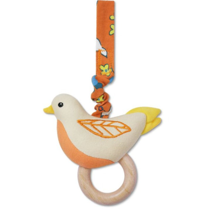 Organic Enchanted Bird Rattling Stroller Toy Apple Park 