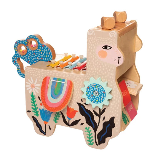 Lili Musical Llama - Wooden Music Station Manhattan Toy Musical Toys