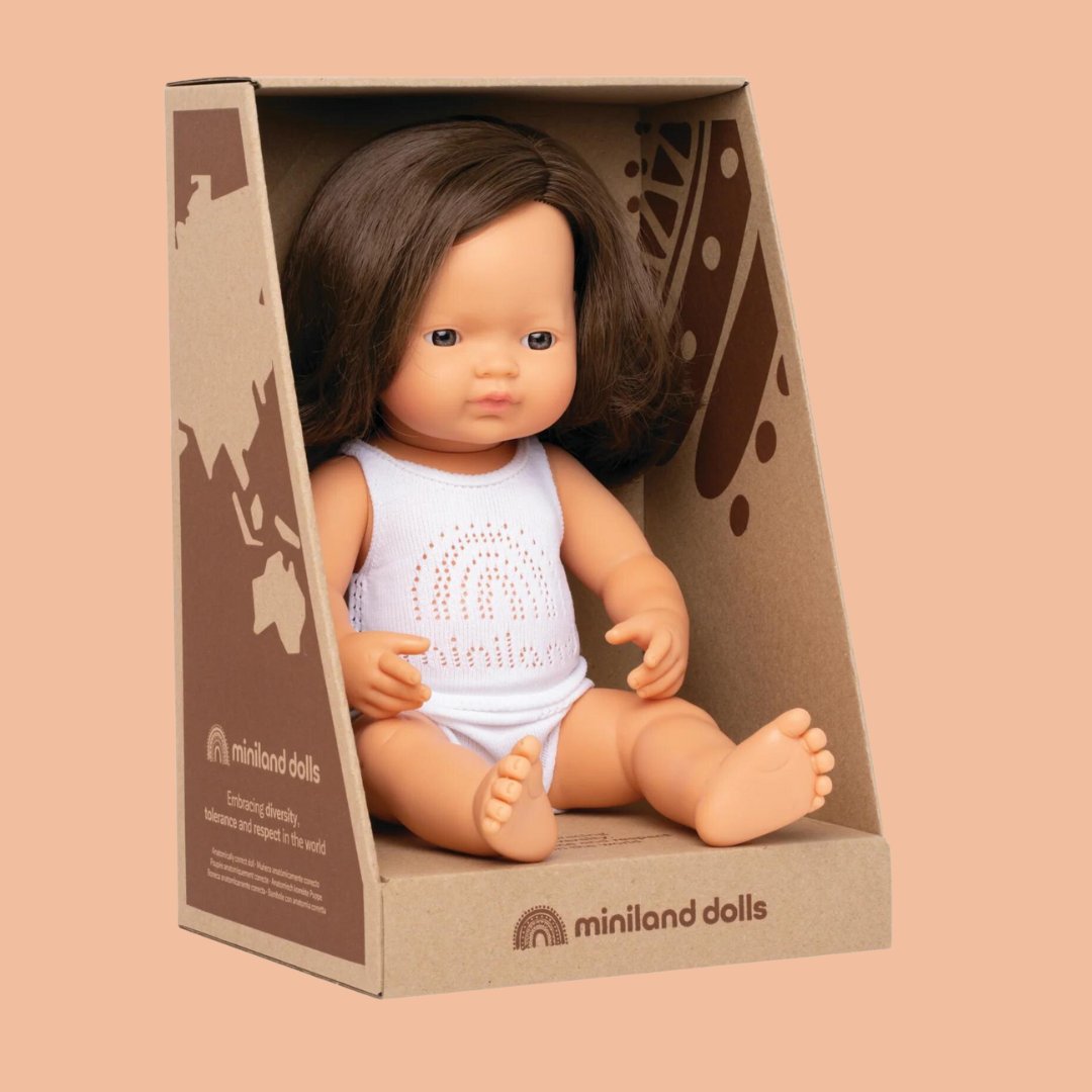 Child's Doll wearing white singlet set - Childrens' Dolls at Send A Toy