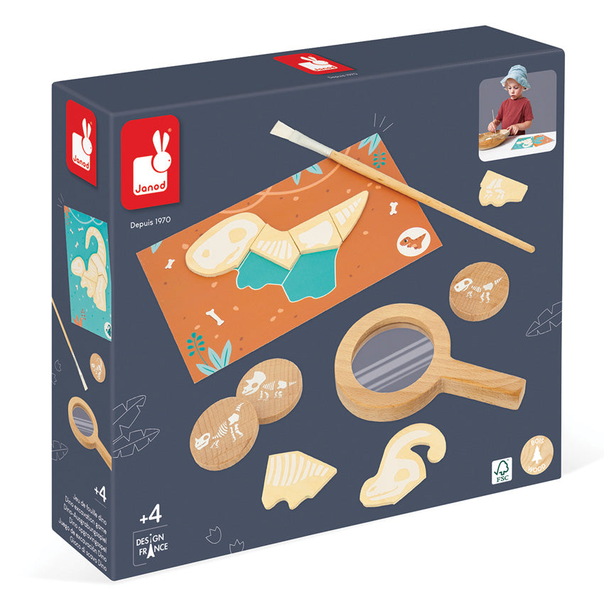 Jeu de fouille de dinosaures