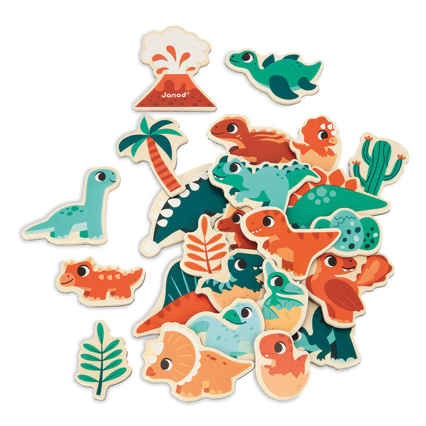 Dino Wooden Magnets Set