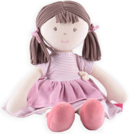 Brook Cotton Doll - Brown Hair