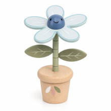 Flower Pushing Puppet - Sky Blue