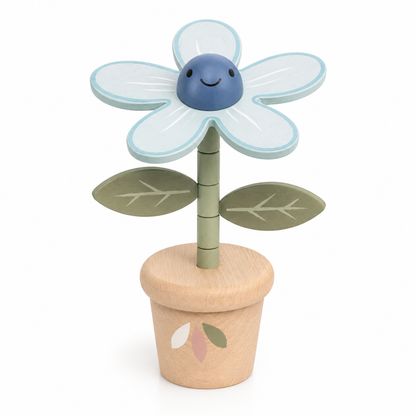 Flower Pushing Puppet - Sky Blue