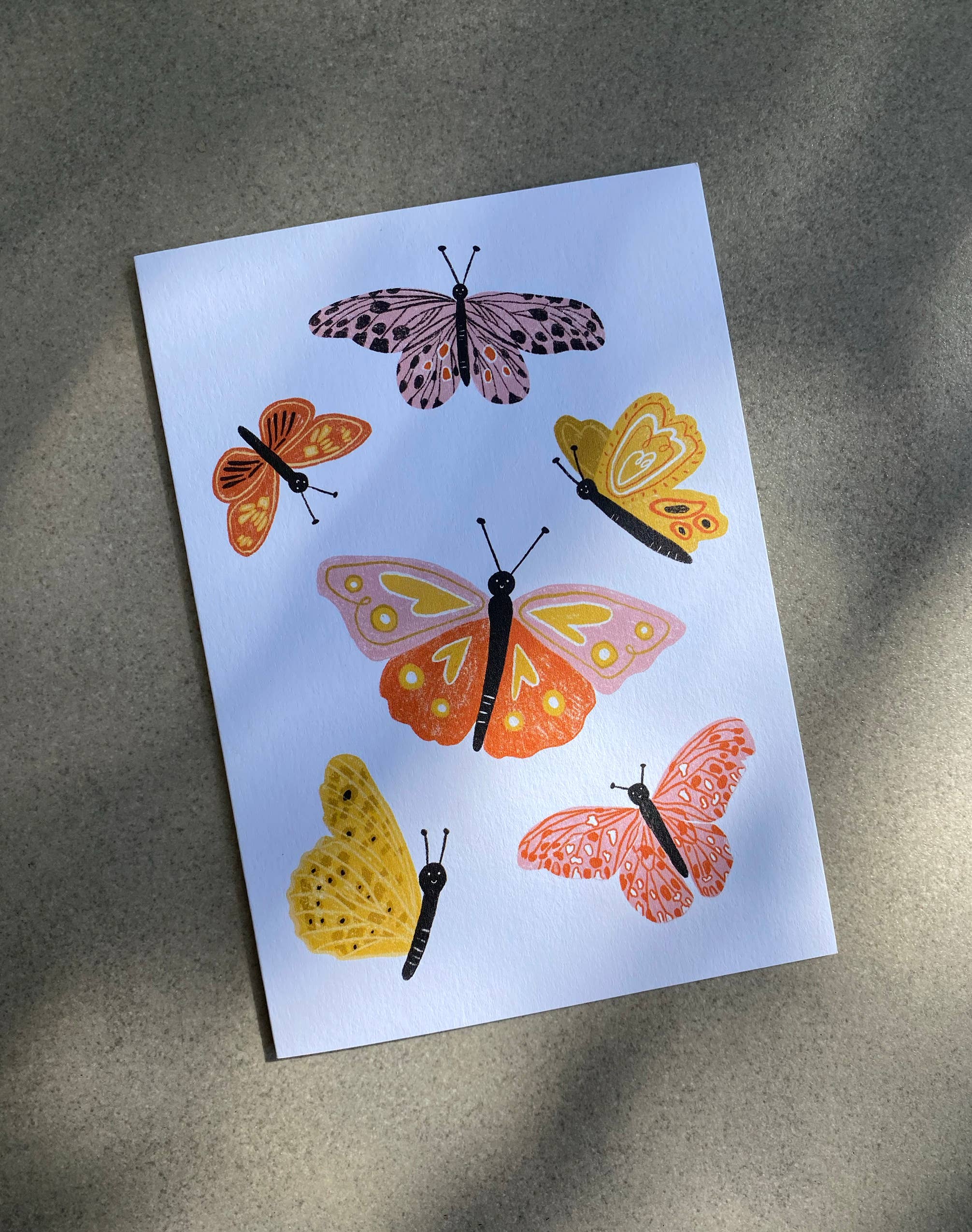 Butterflies Illustrated Everyday Blank Card