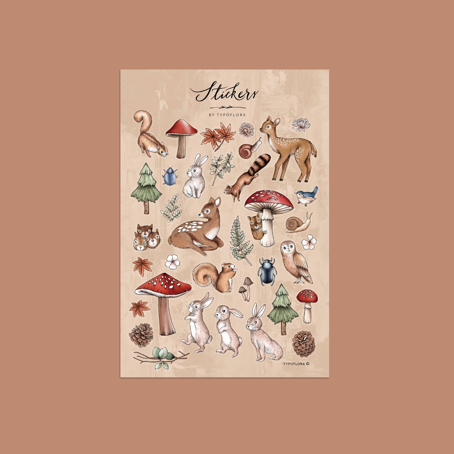 Sticker Sheet - Woodland