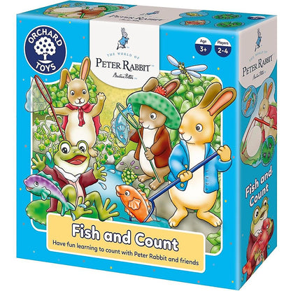 Orchard Toys Peter Rabbit 'Fish and Count' game box on a white background
