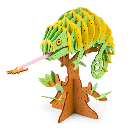 Autour du Monde 3D Animal Puzzle - CHAMELEON