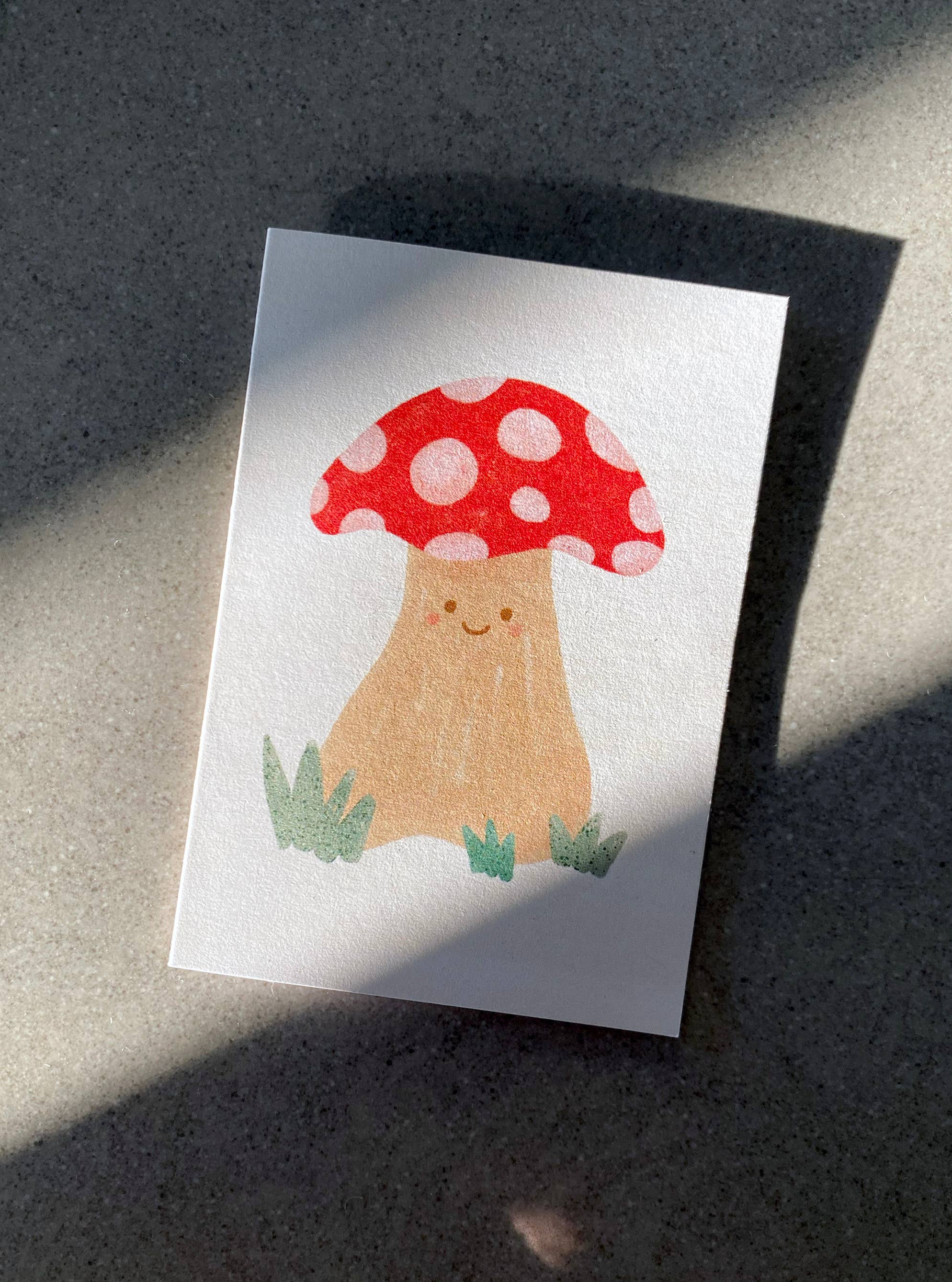 Mushroom Mini Card - Cute Illustrated