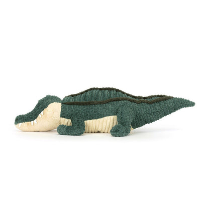 Jellycat plush Toy alligator on a white background