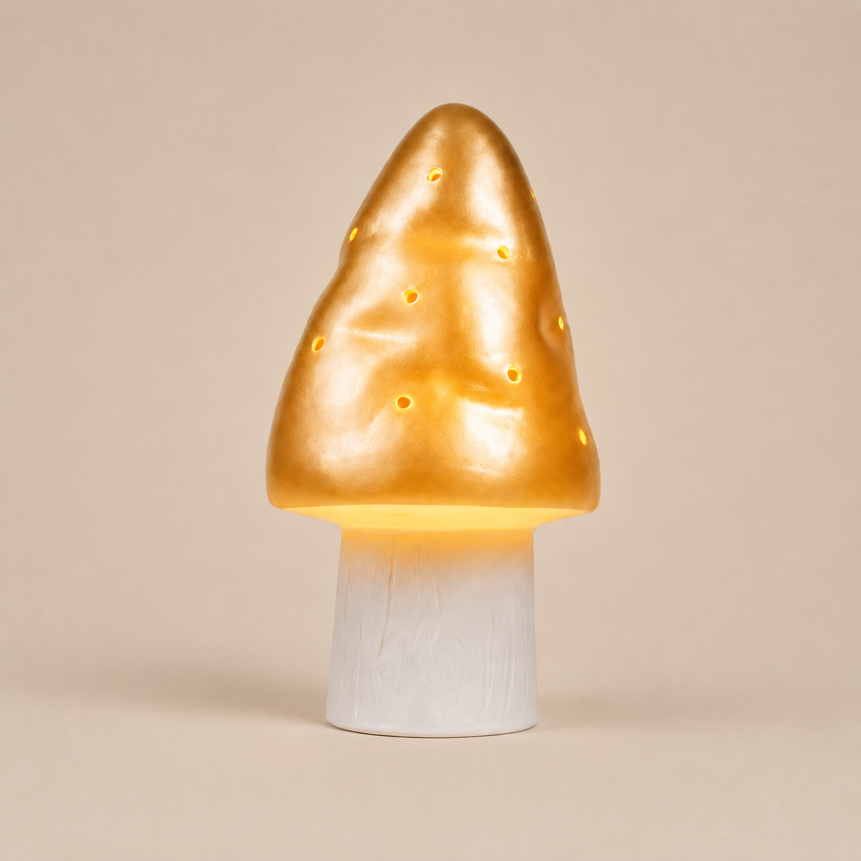 Small Mushroom Night Lamp - Gold