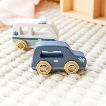 Car Display Case with 6 Vehicles