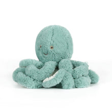 Plush octopus toy on a white background