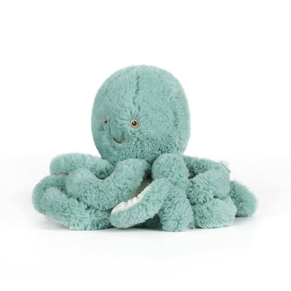 Plush octopus toy on a white background