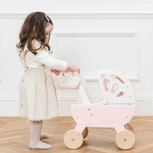 Retro Wooden Doll Pram