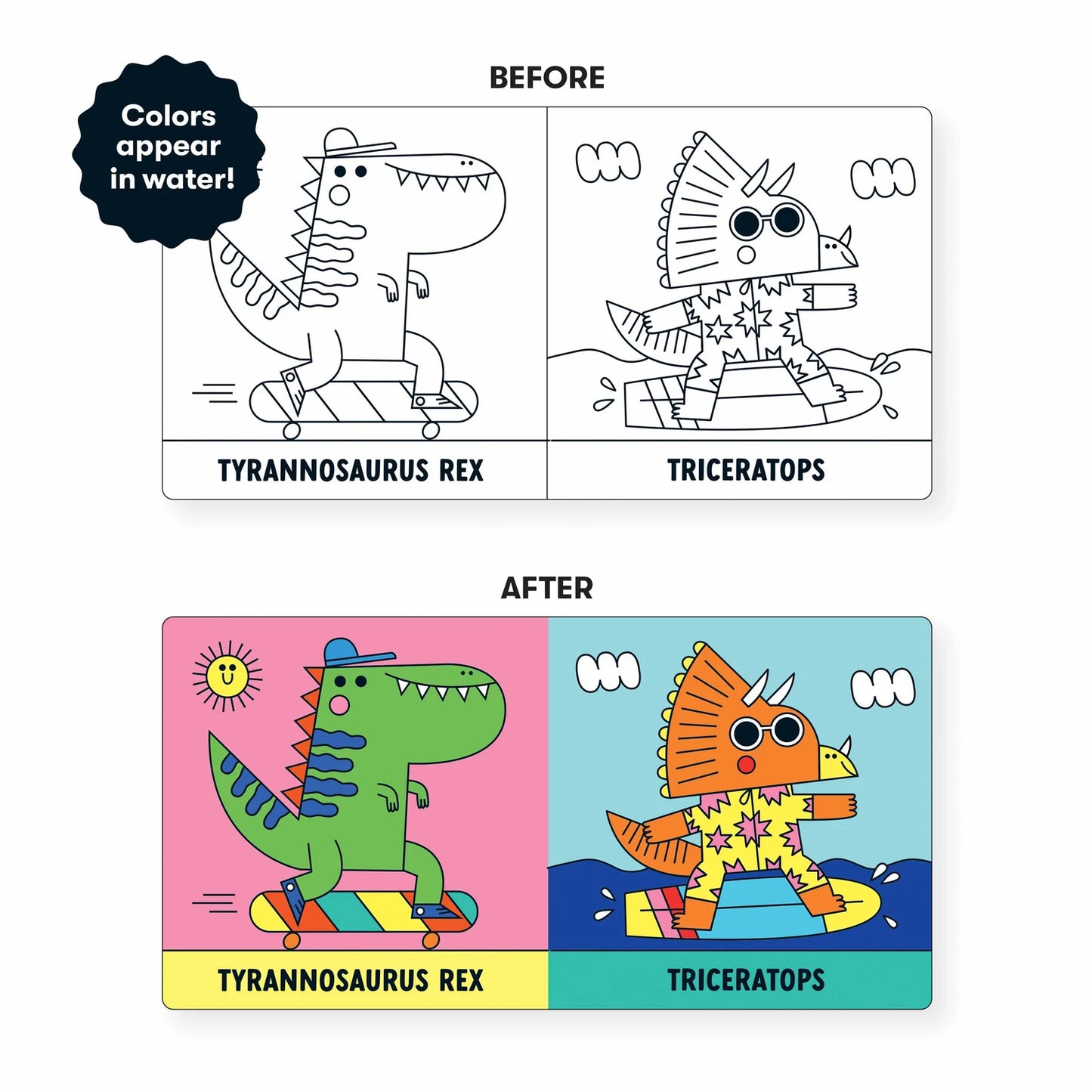 Rub-A-Dub Dinos! Colour Magic Bath Book