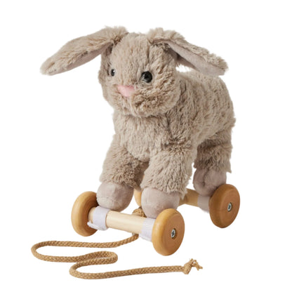 Rabbit Plush Pull Along