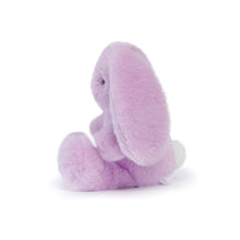 Purple plush toy on a white background