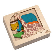 Puzzle en 3 dimensions des animaux de la jungle