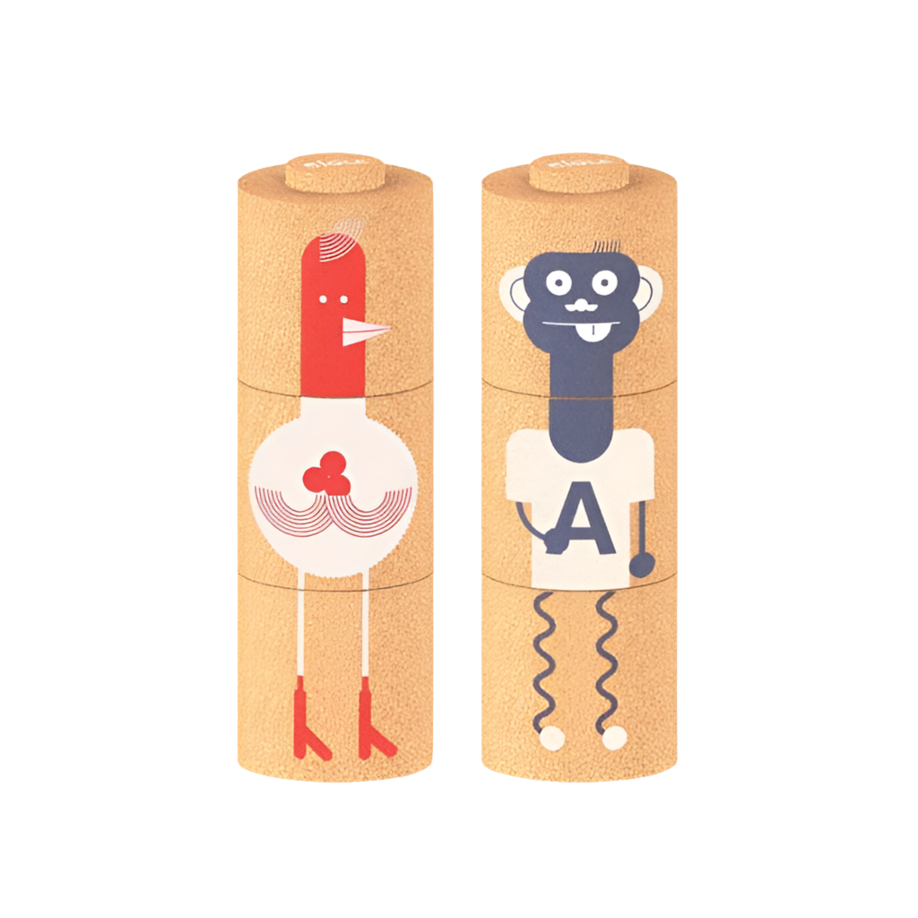 3 Piece Cork Totem Stacking Toy
