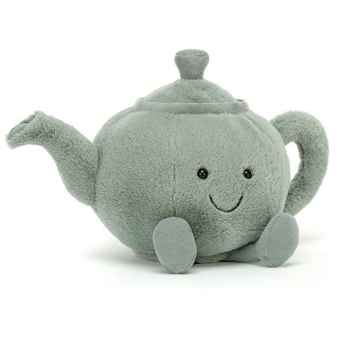 Sage green Amuseable Teapot Jellycat stuffed soft toy - Send A Toy