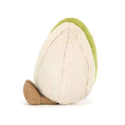 Jellycat plush toy shaped like a pistachio 