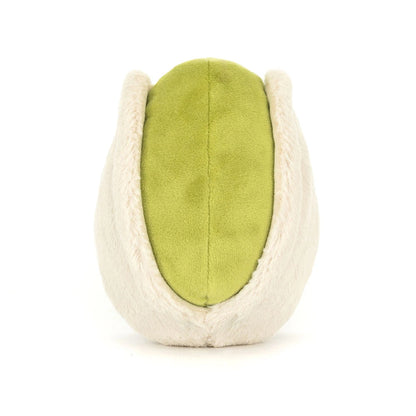 Jellycat plush toy shaped like a pistachio 