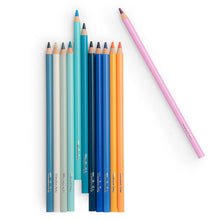 Sky themed wooden coloured pencils