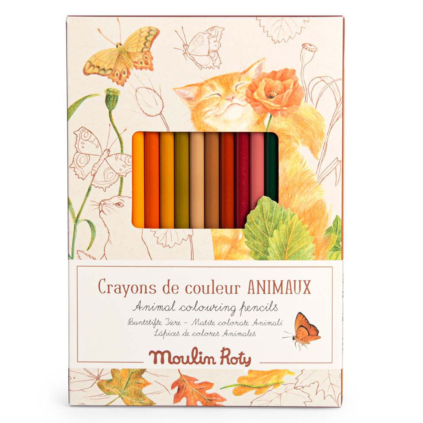 Animal Colouring Pencils + Cards