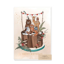 Animals Birthday Cake Card