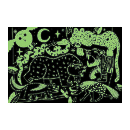 Land Predators Glow in the Dark Puzzle - 100pc