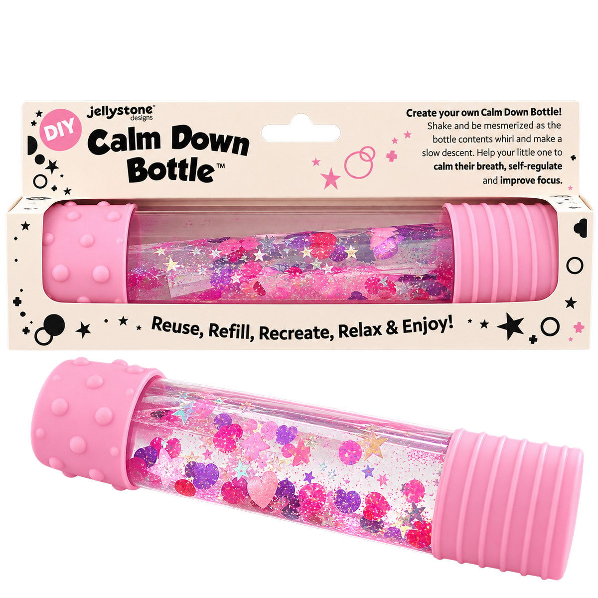 DIY Calm Down Bottle: Galaxy Blue