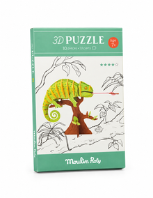 Autour du Monde 3D Animal Puzzle - CHAMELEON