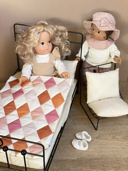 Iron Doll Bed with Bedding