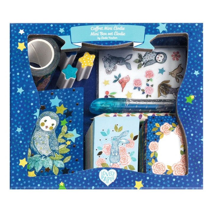Elodie mini illustrated box of children's stationery - Djeco toys at Send A Toy
