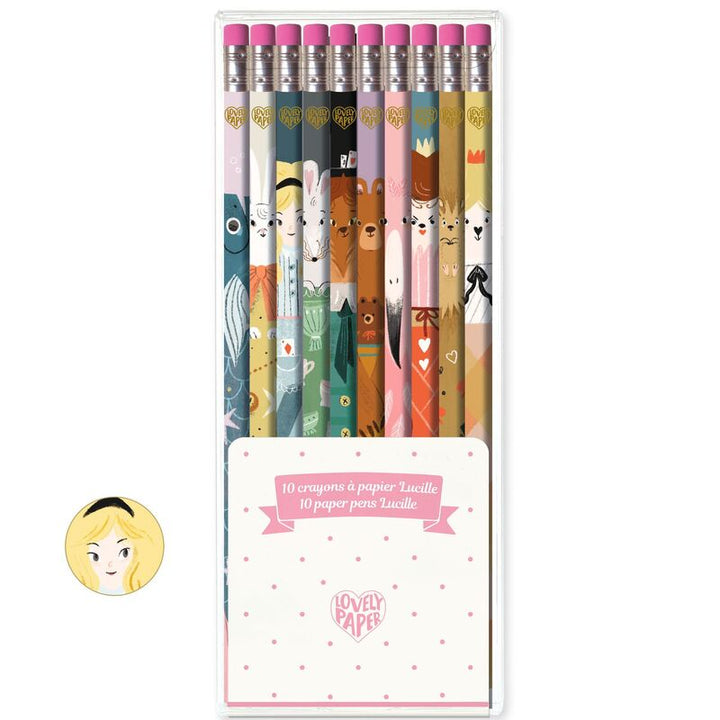 Lucille Gift Set of 10 Pencils