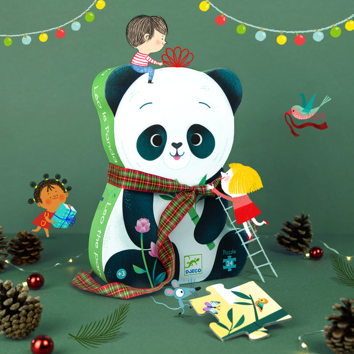 Leo Panda Silhouette Puzzle
