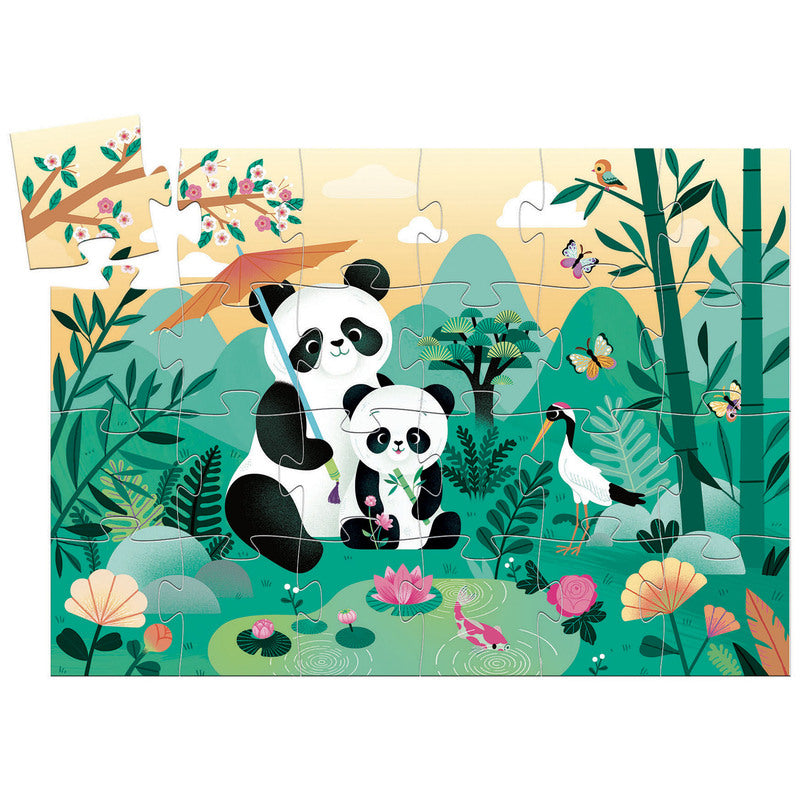 Puzzle Silhouette Lion Panda