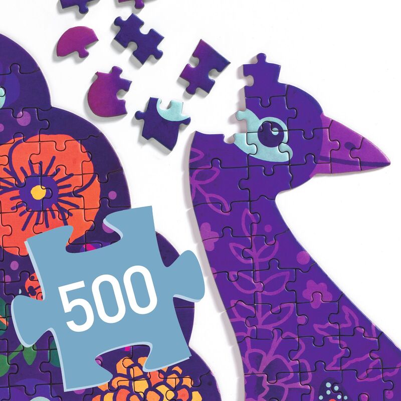 Puzzle Paon - 500 pièces