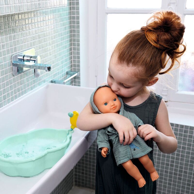 Pomea Baby Girl Prune Bath Doll