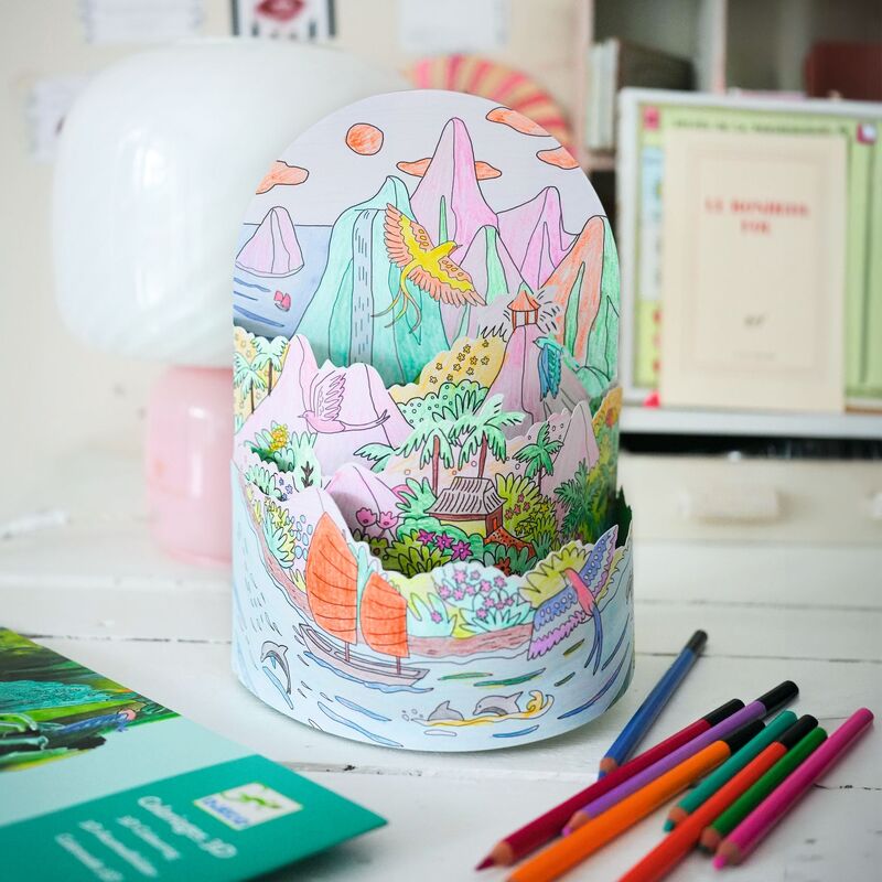 Colouring Diorama - Top of my Land