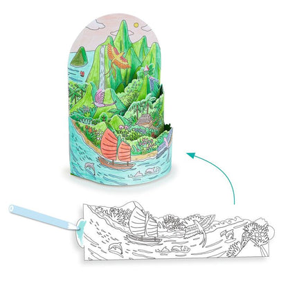 Colouring Diorama - Top of my Land