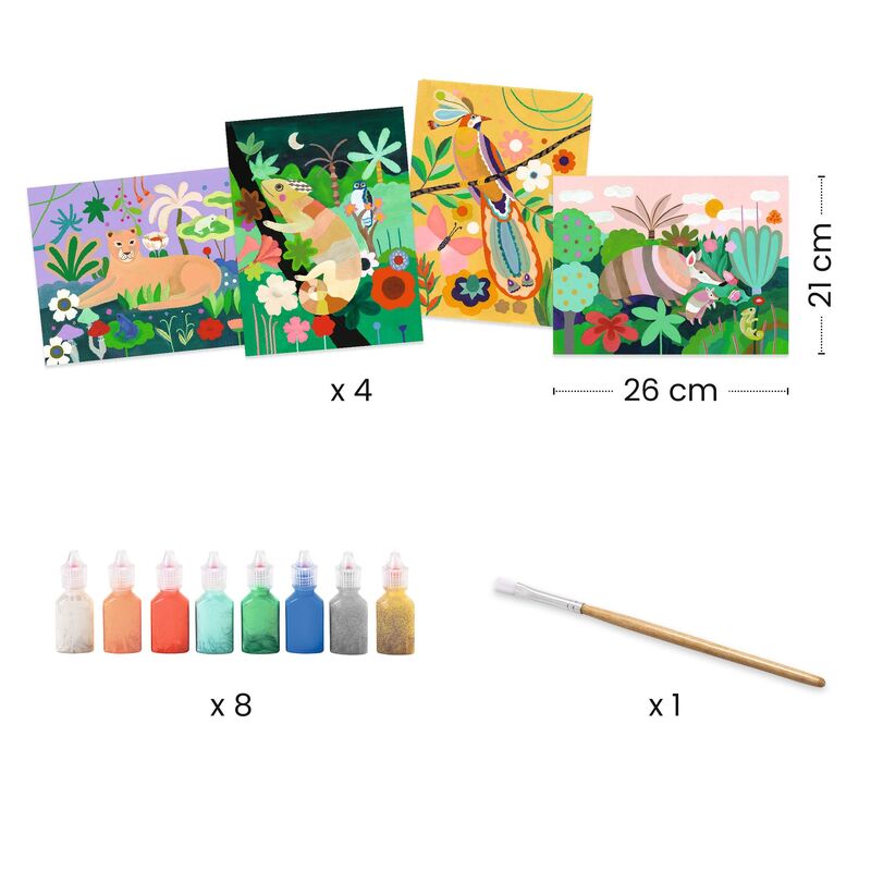 Tropical Forest 3D Painting Set