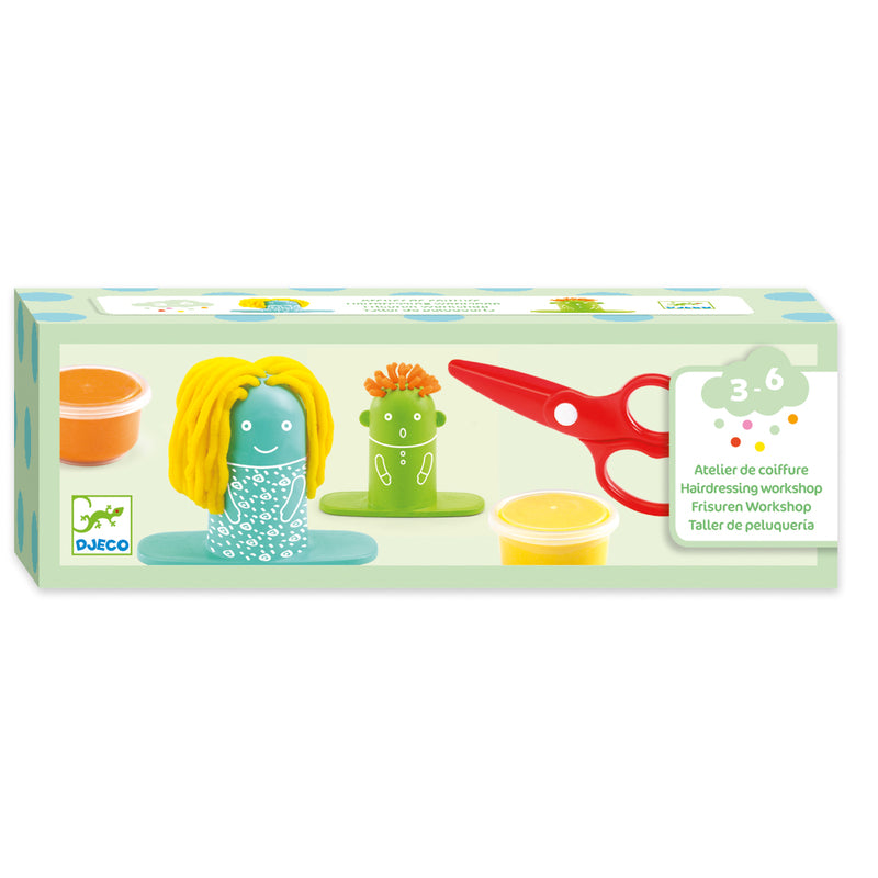 Jeu de pâte à modeler coiffure