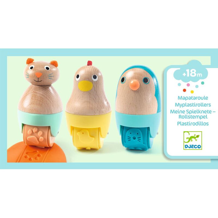 Wooden Animal Dough Rollers