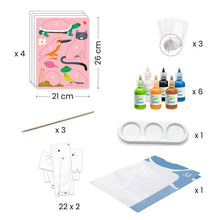 Atelier de marbrure colorée