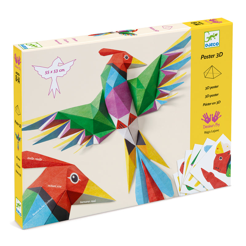 Kit de création en papier oiseau 3D