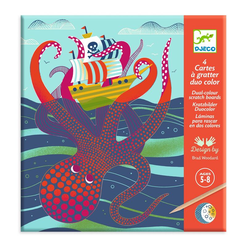 Cartes à gratter sens dessus dessous